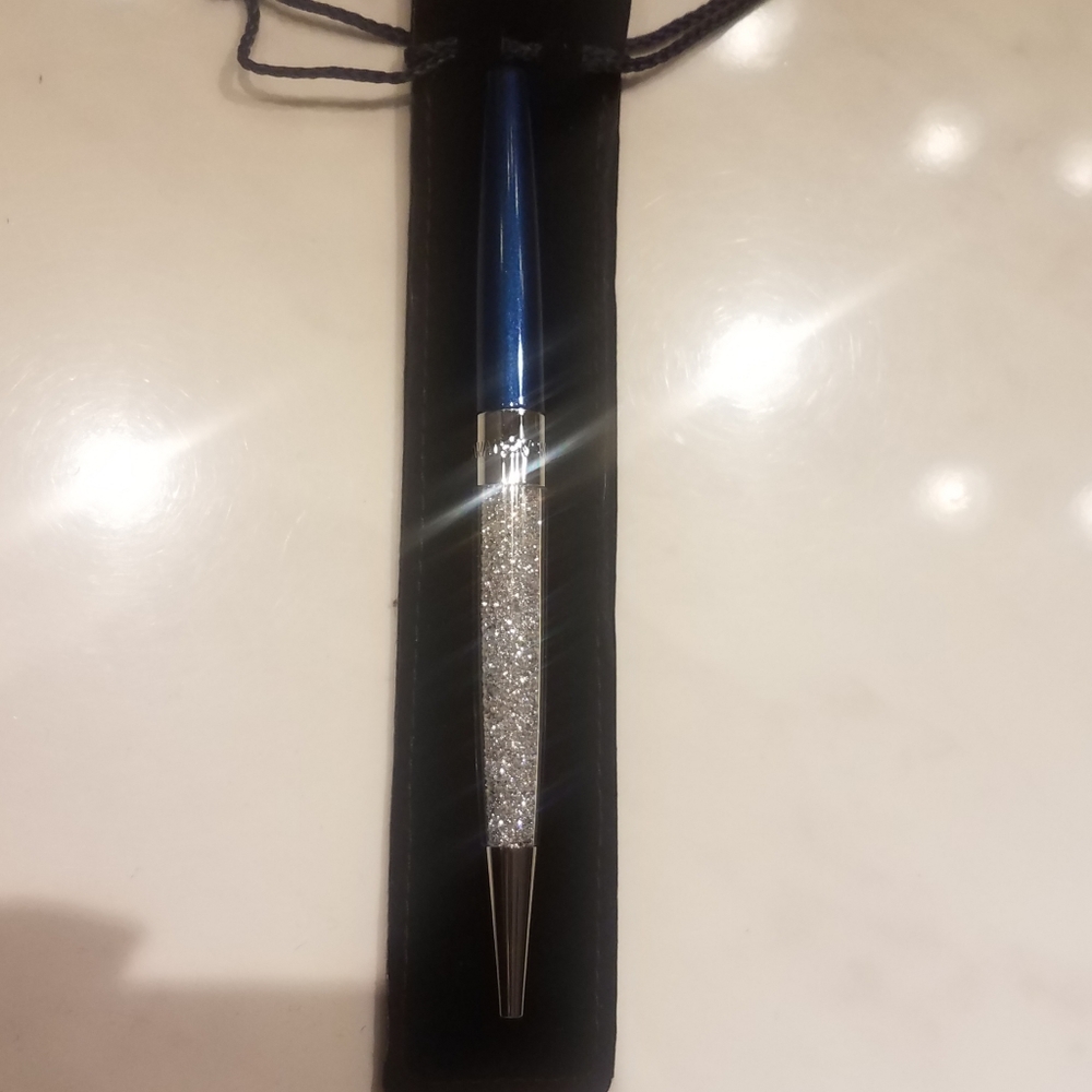 Swarovski pen and pouch